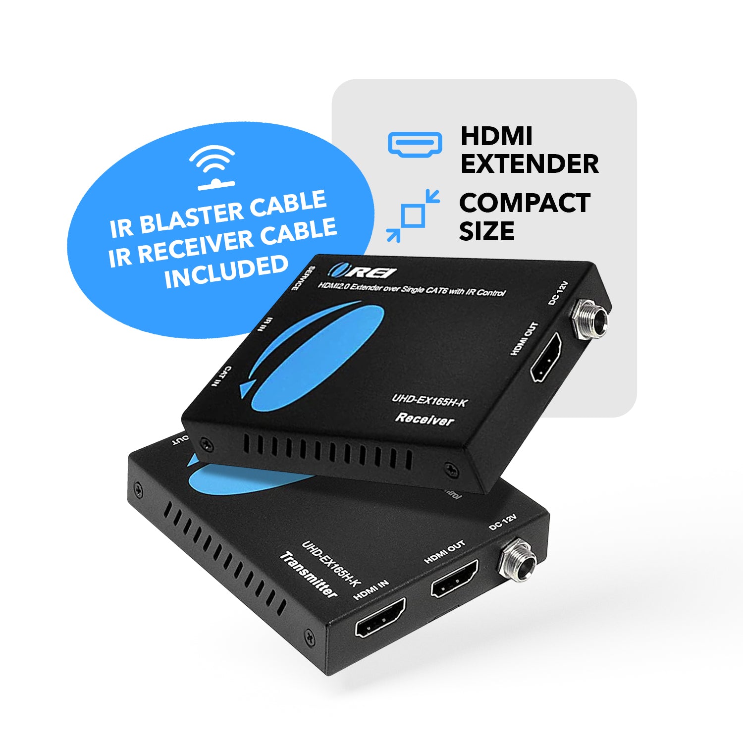 4K HDMI Extender Over Cat6/7 Cable, Upto 165 Ft – OREI.COM