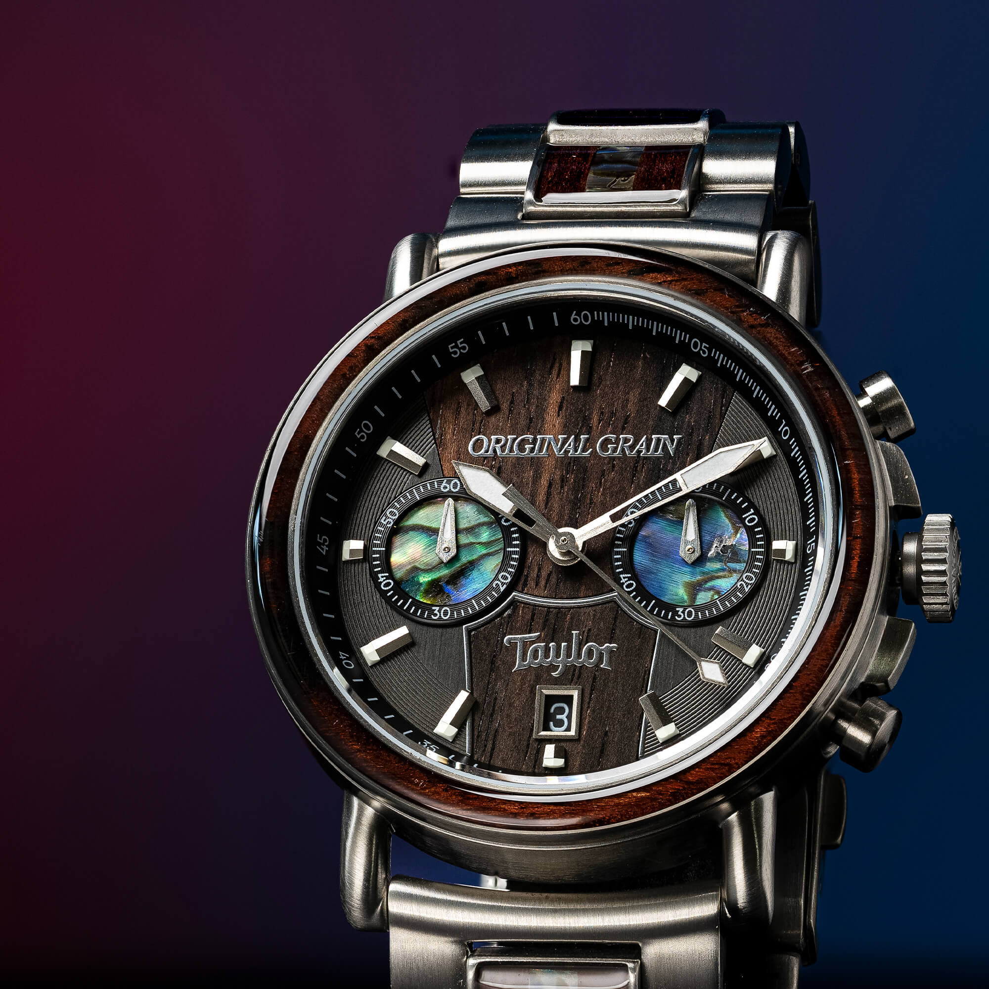 Limited Edition Cameroon Ebony Taylor Guitar Stainless Steel