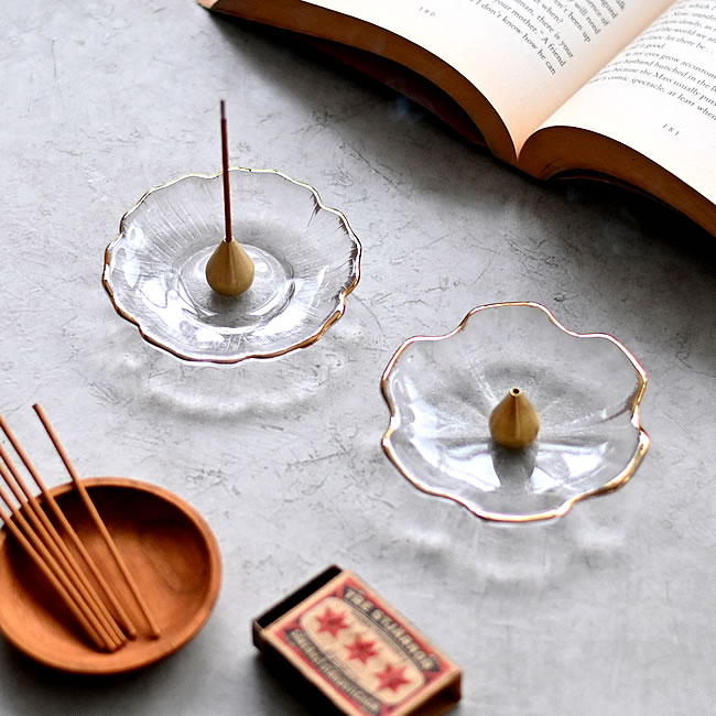 ガラスプレート お香立て | ゼネラルストア オルネ