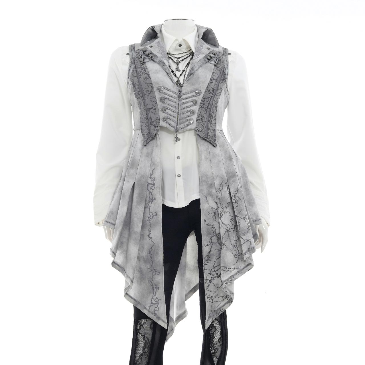 最終値下げ Ozz Croce 刺繍入りロングベストワンピース オッズオン