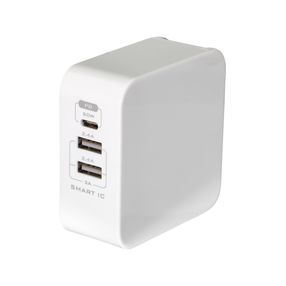 USB Power Delivery 対応 AC充電器 かしこく超速充電 USB PD 60W Type