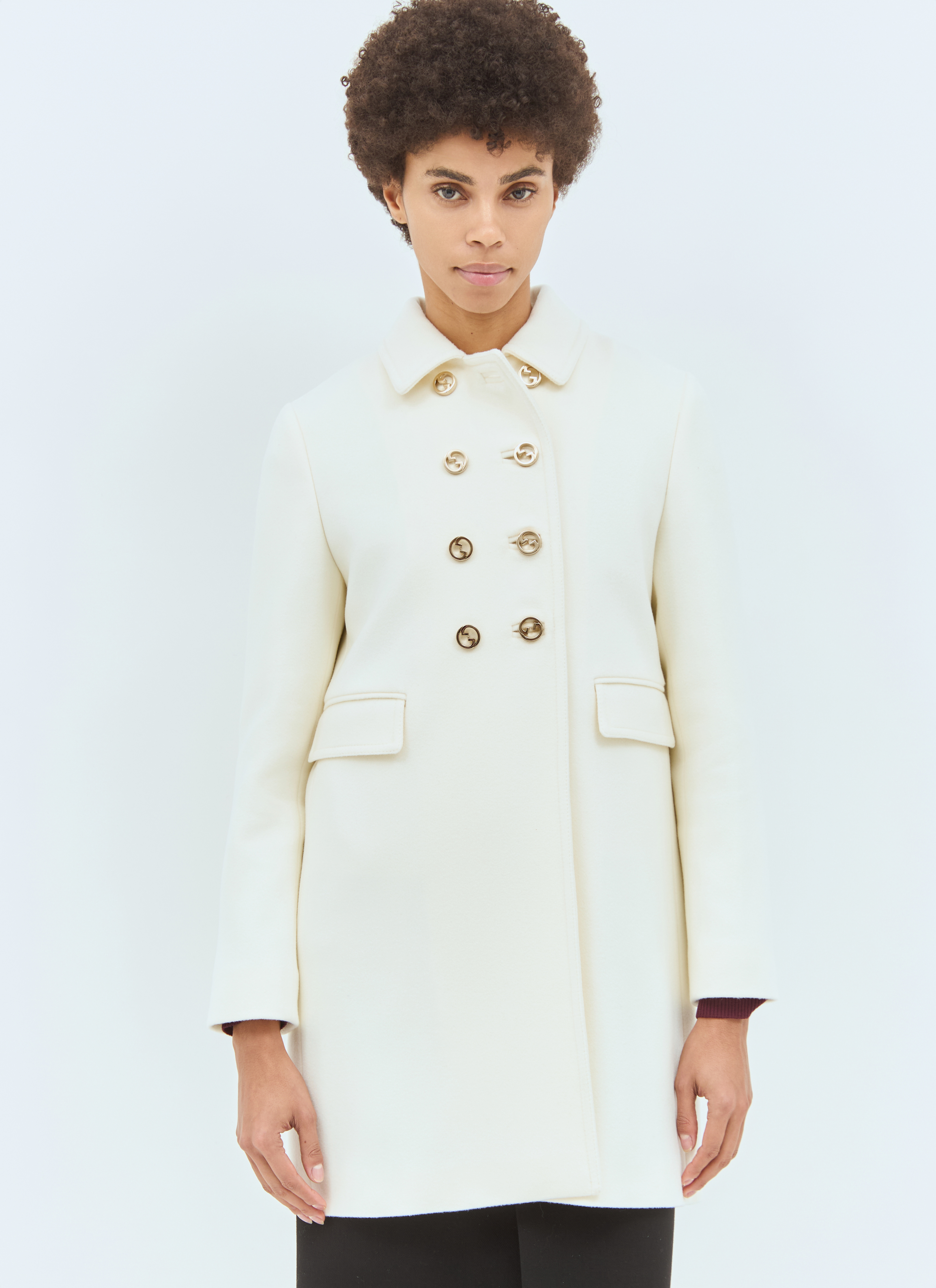 Gucci Women's' Wool Coat in Cream | LN-CC®