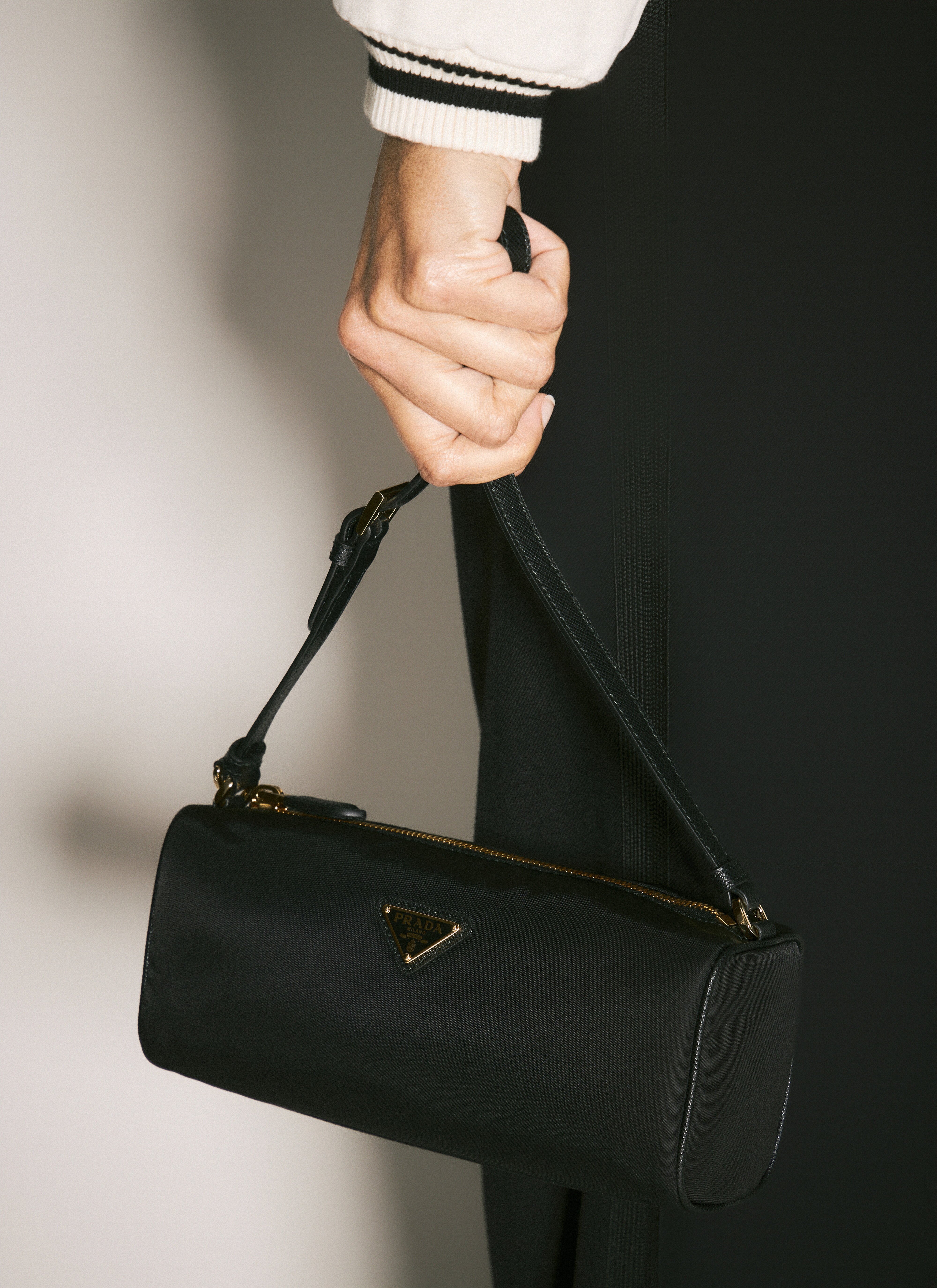 Prada Women's' Re-Nylon Shoulder Pouch in Black | LN-CC®