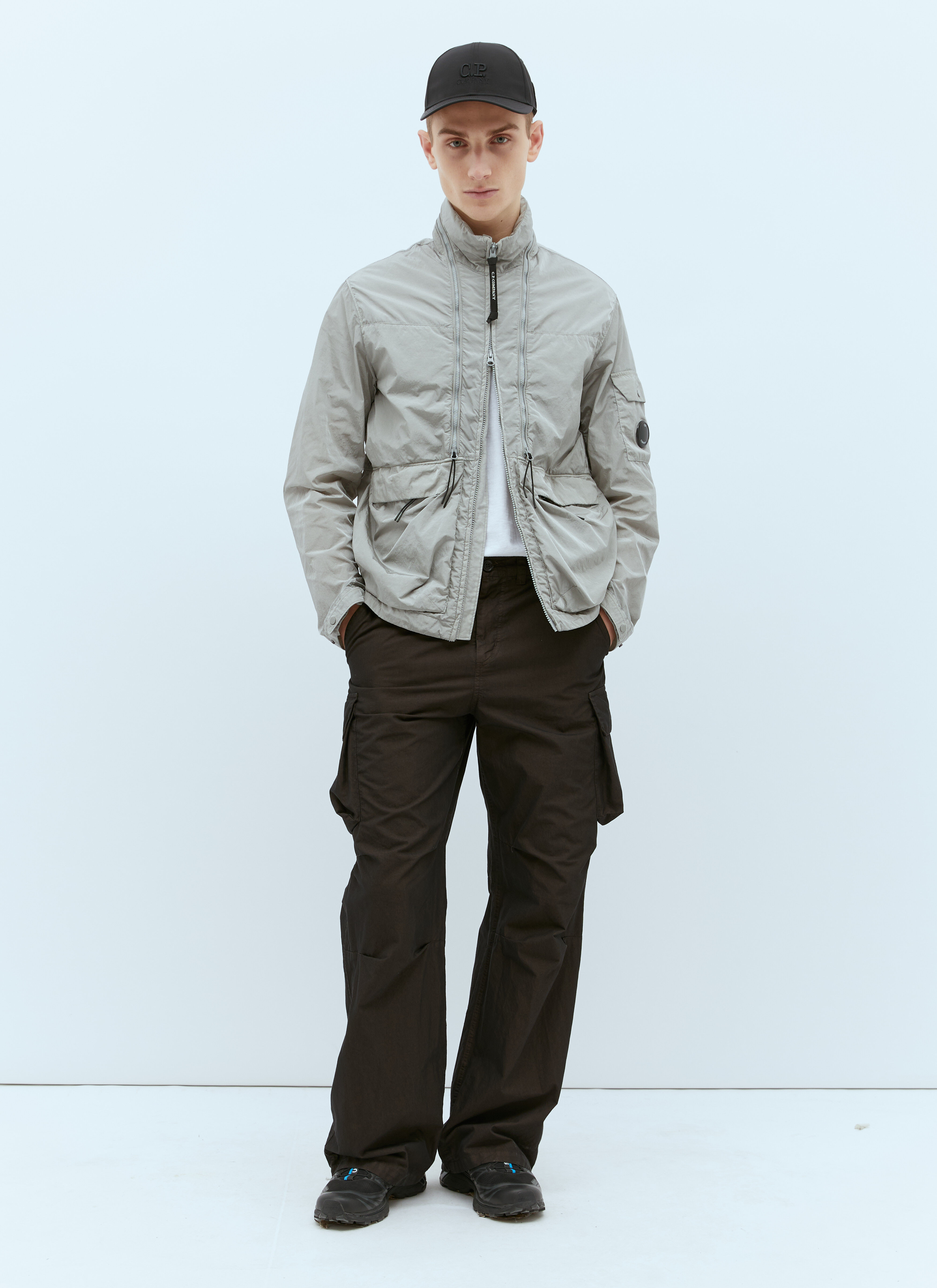 C.P. Company Men's' Chrome-R Zipped Jacket in Grey | LN-CC®