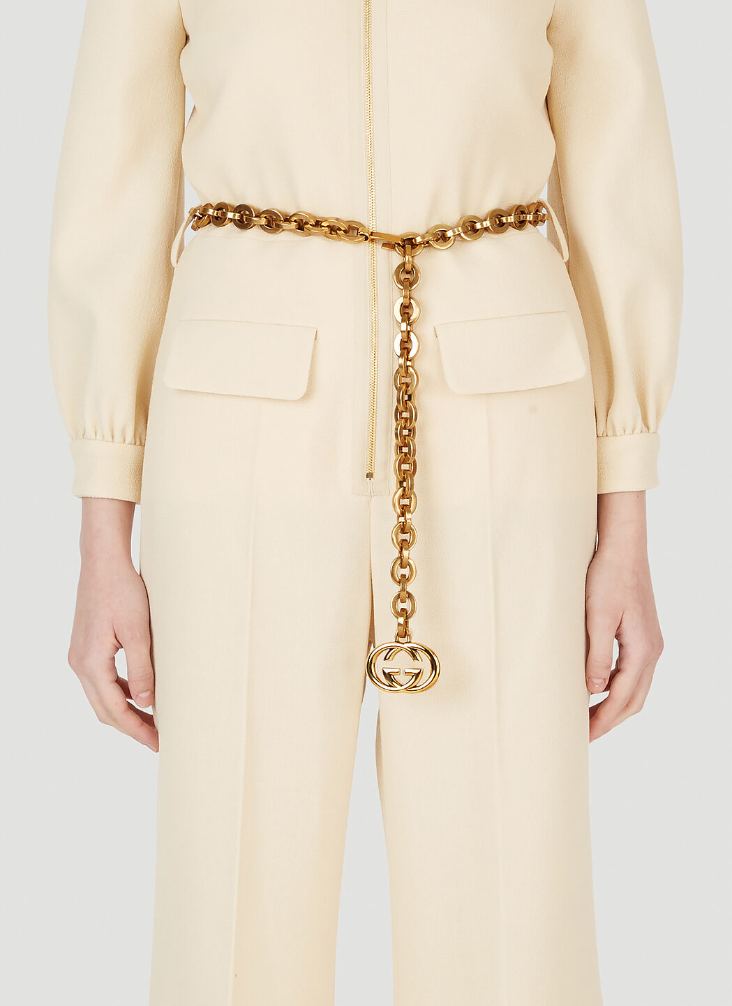 Gucci Interlocking G Chain Belt in Gold | LN-CC