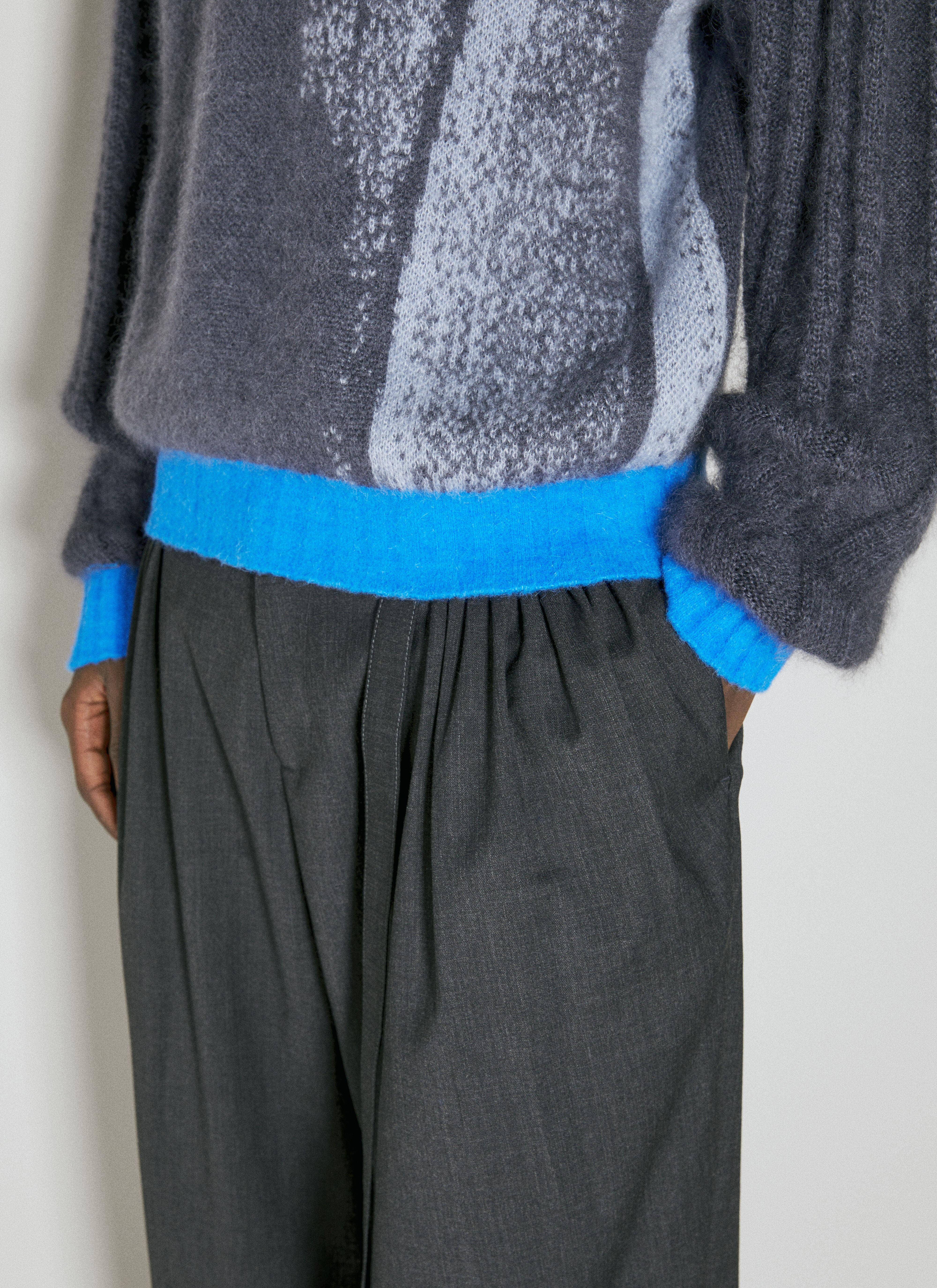 Kiko Kostadinov Men's' Mariann Knit Sweater in Blue | LN-CC®