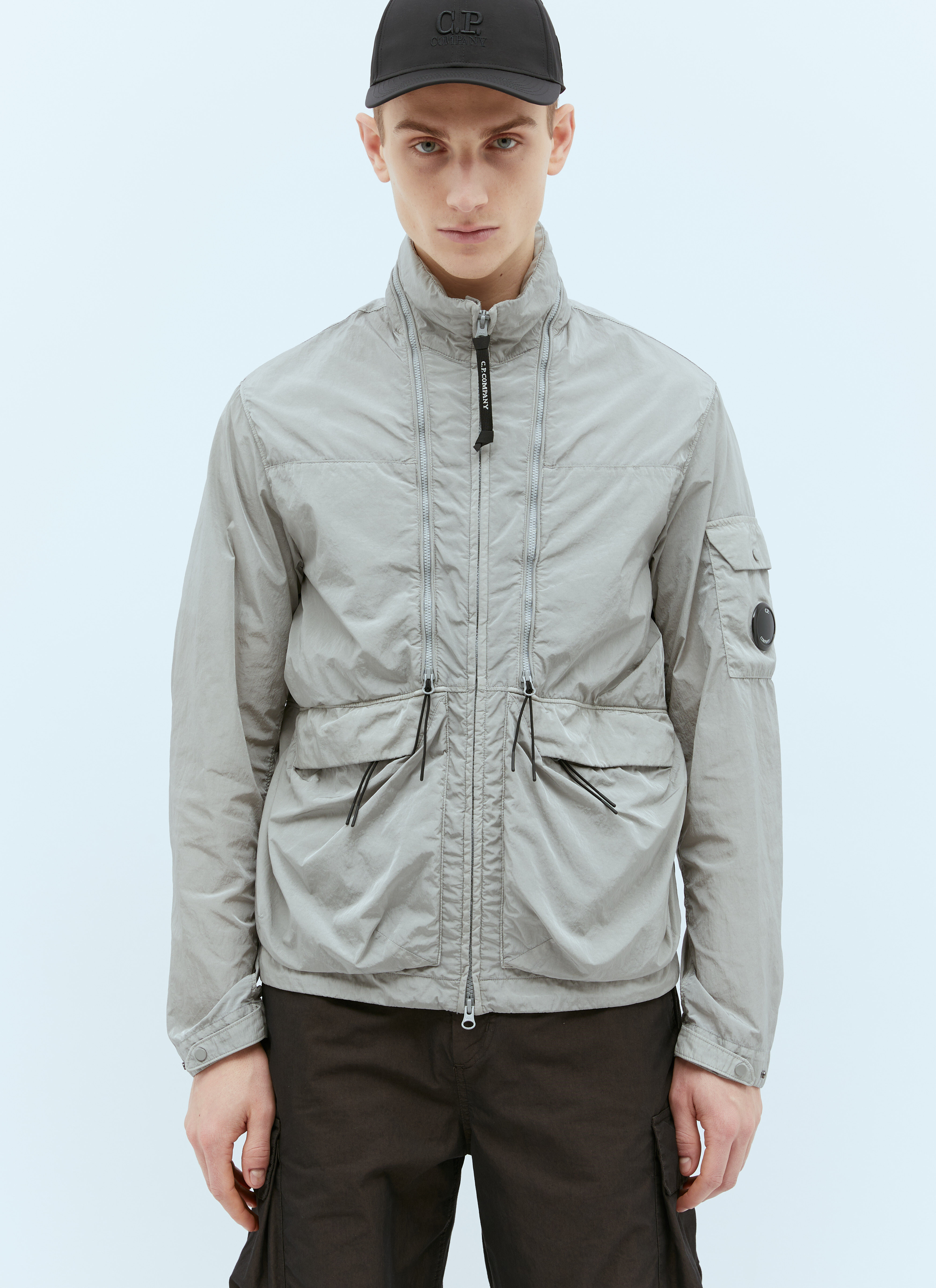 C.P. Company Men's' Chrome-R Zipped Jacket in Grey | LN-CC®