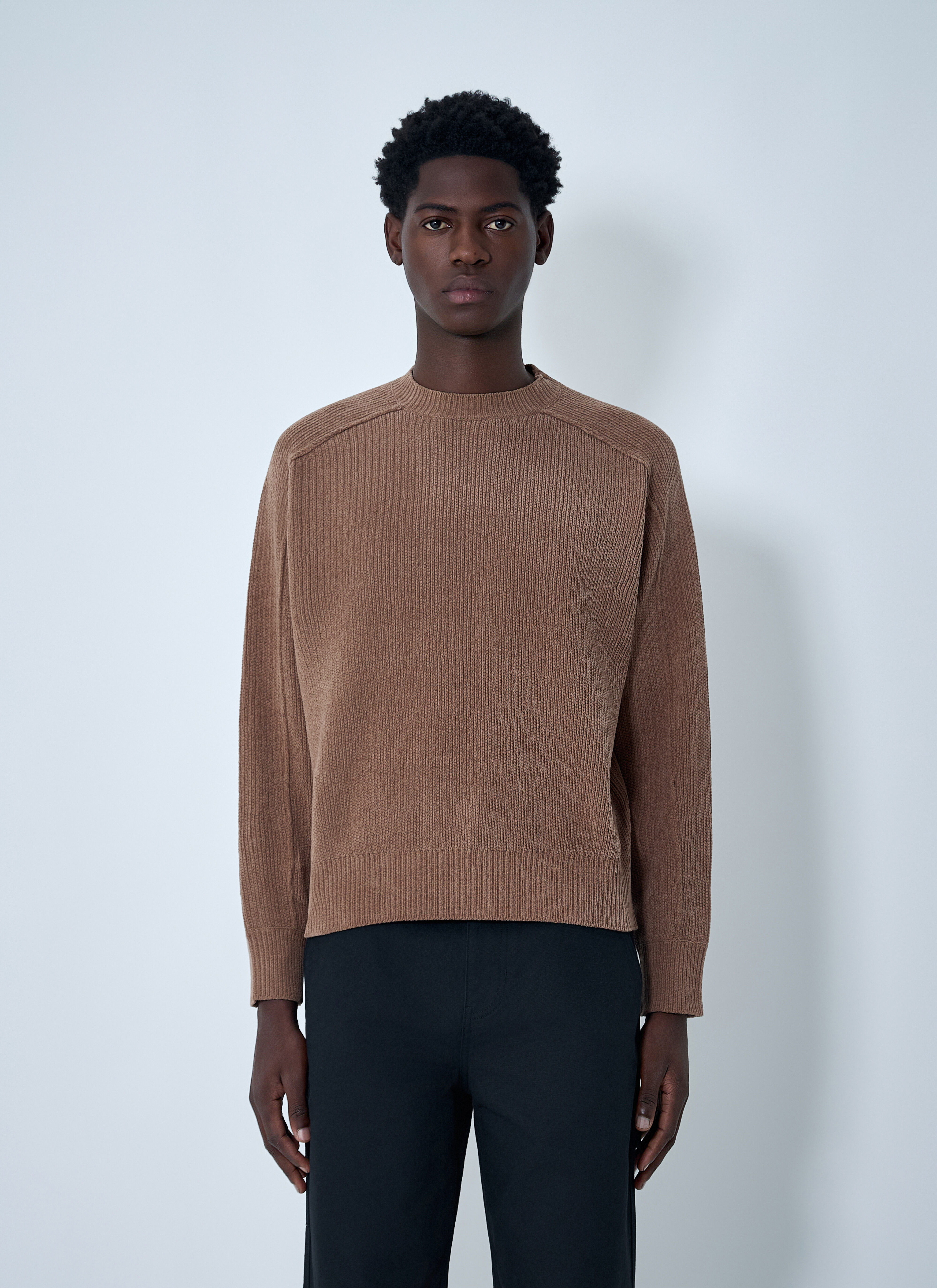 Stüssy Men's' Exposed Seam Sweater in Brown | LN-CC®