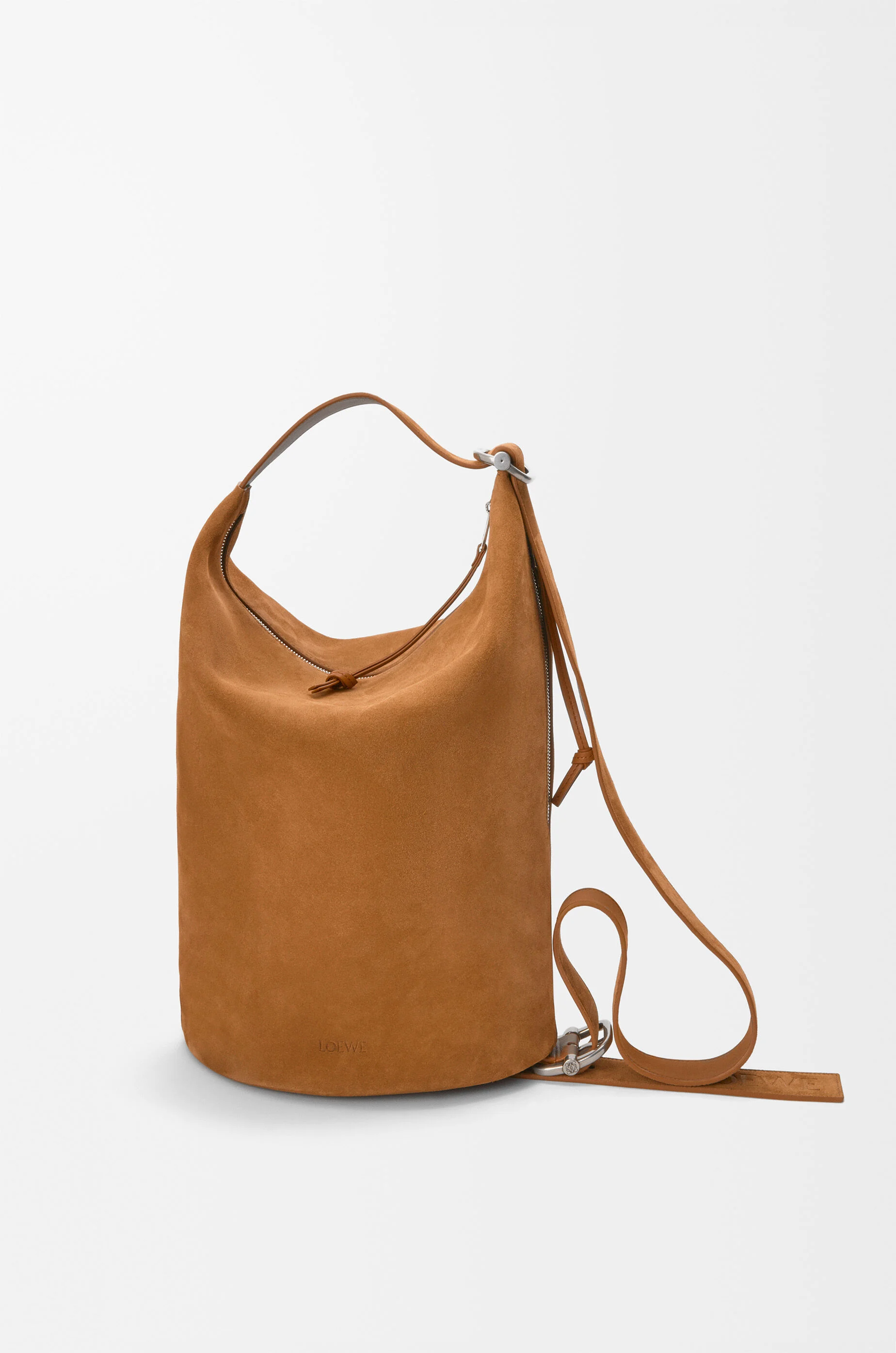 ループバケット ミディアム（スエードカーフ） ブラウン - LOEWE Japan