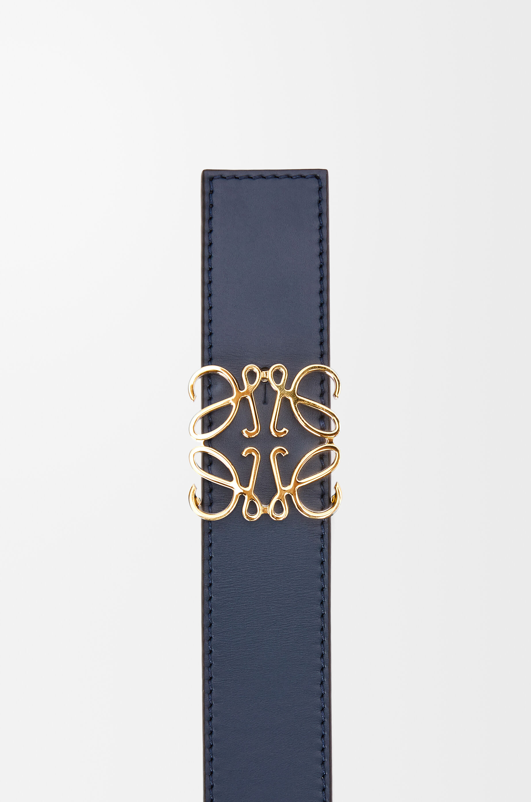 リバーシブル アナグラム ベルト（スムースカーフ） ブラック - LOEWE