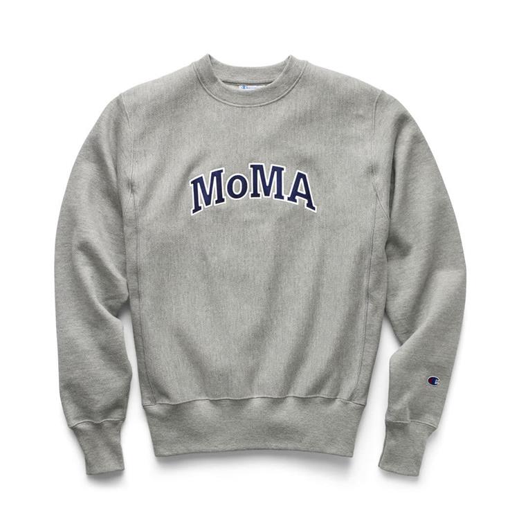 Champion クルーネックスウェットシャツ MoMA Edition グレー L(L
