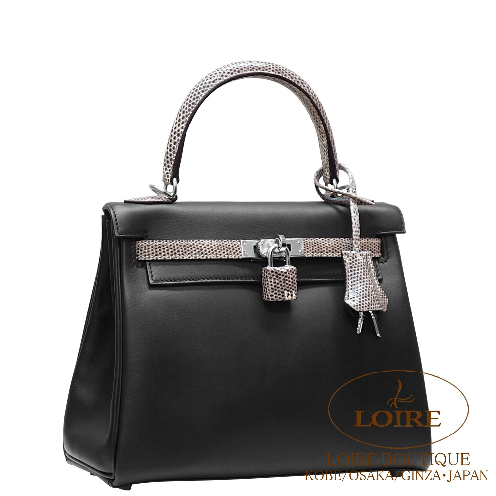 ケリー　ポケット　オマージュ エルメス<br>ケリー 25cm 内縫い<br>タッチ<br>クロ×オンブレ<br