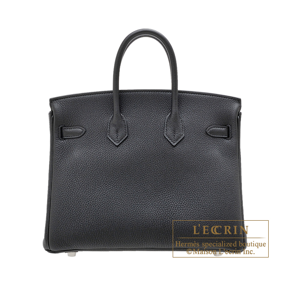 Hermes Birkin bag 25 Black Togo leather Silver hardware | L'ecrin