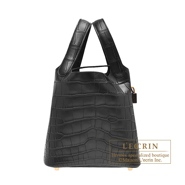 エルメス ピコタンロック18/PM ブラック クロコダイル アリゲーター