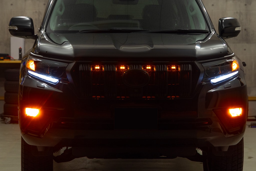150系プラド後期 ヘッドライトLED加工 - LEDMATICS