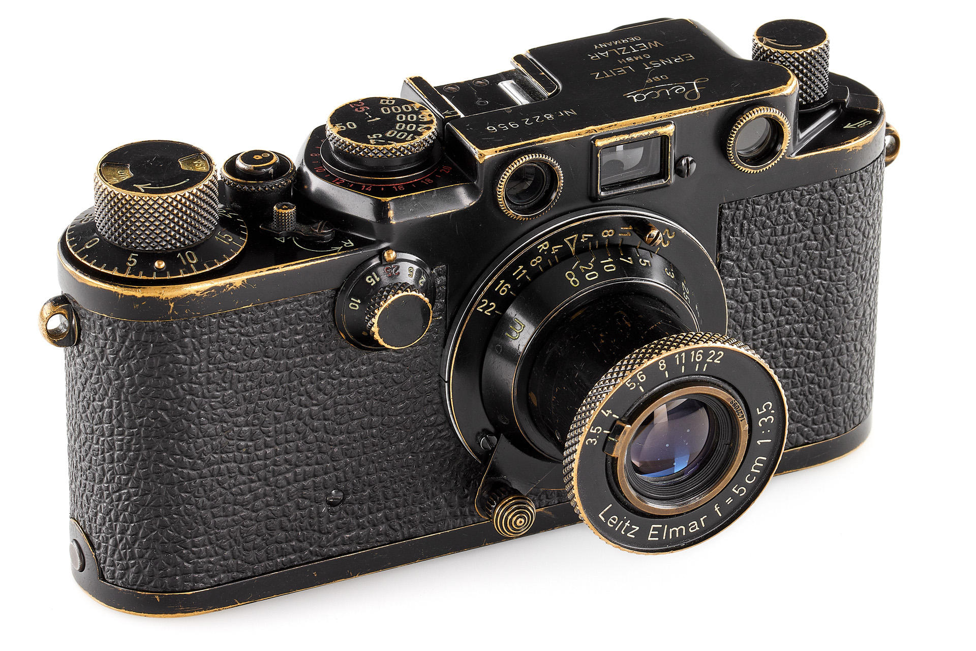 Leica IIIf black paint 'Swedish Army' * | AI_20220121_1128_41121