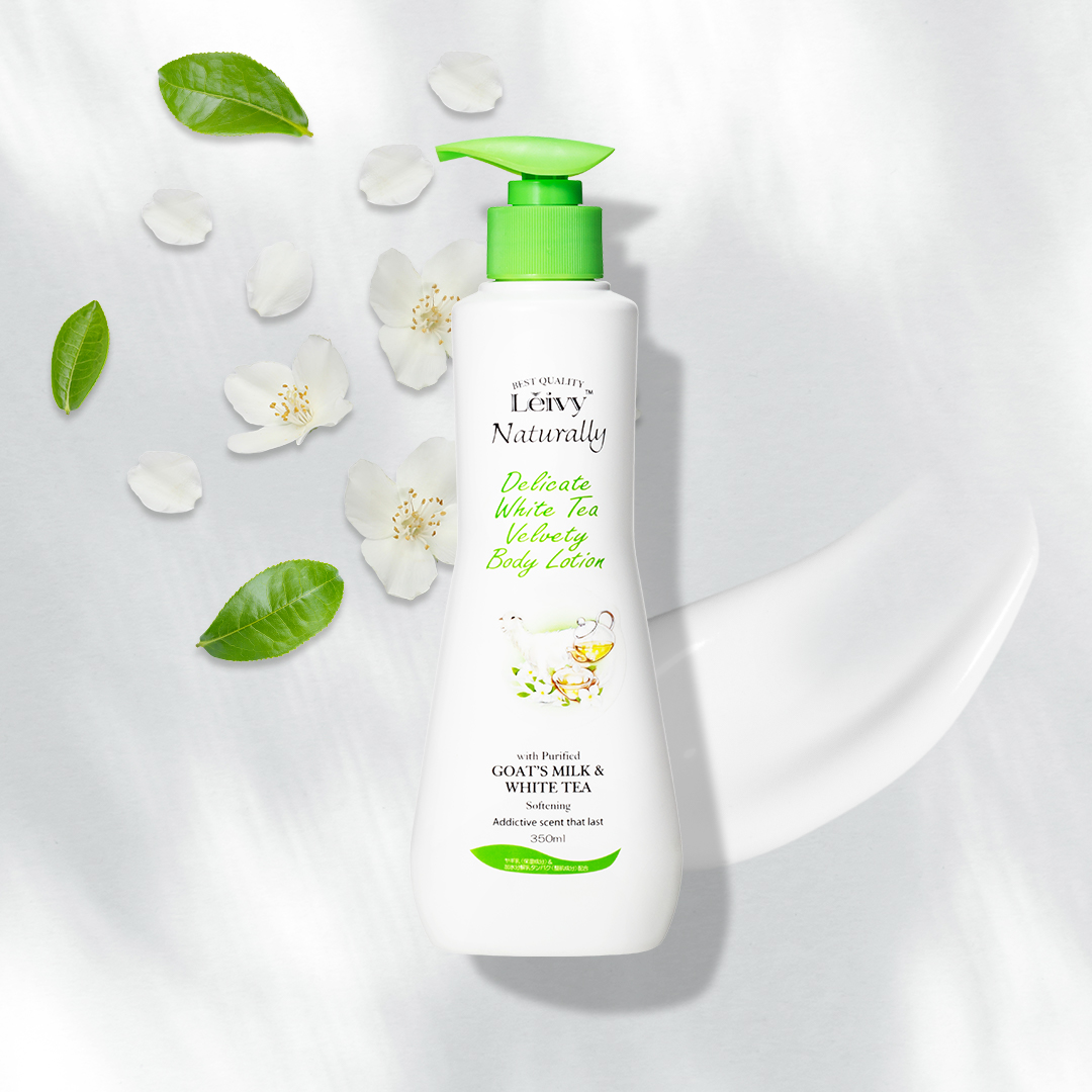 ボディベルベッティローションホワイトティー350ml｜Leivy Naturally