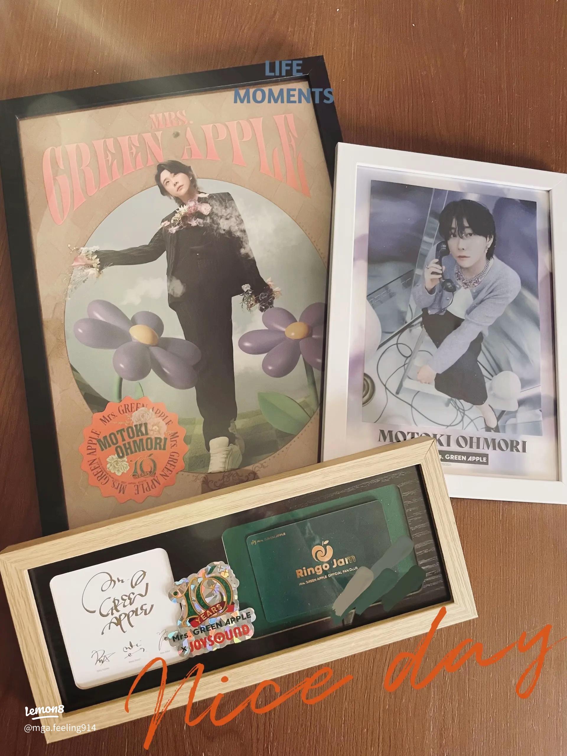 ミセスグリーンアップル一番くじのクリアファイルを額装して楽しむ方法