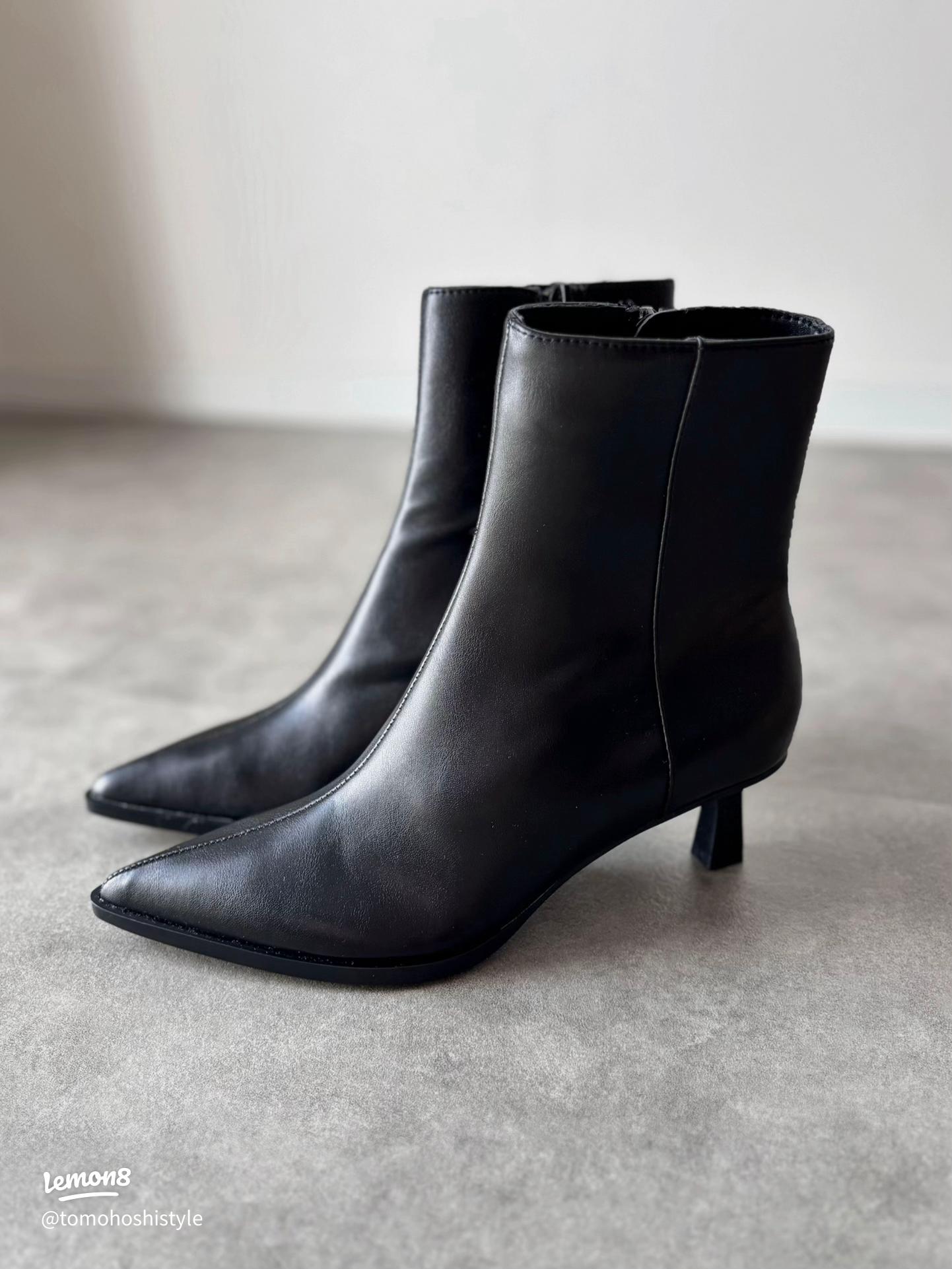 ZARAの買って良かった！レディなポインテッドトゥショートブーツ