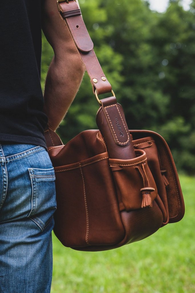 Men's leather bag - Handcrafted