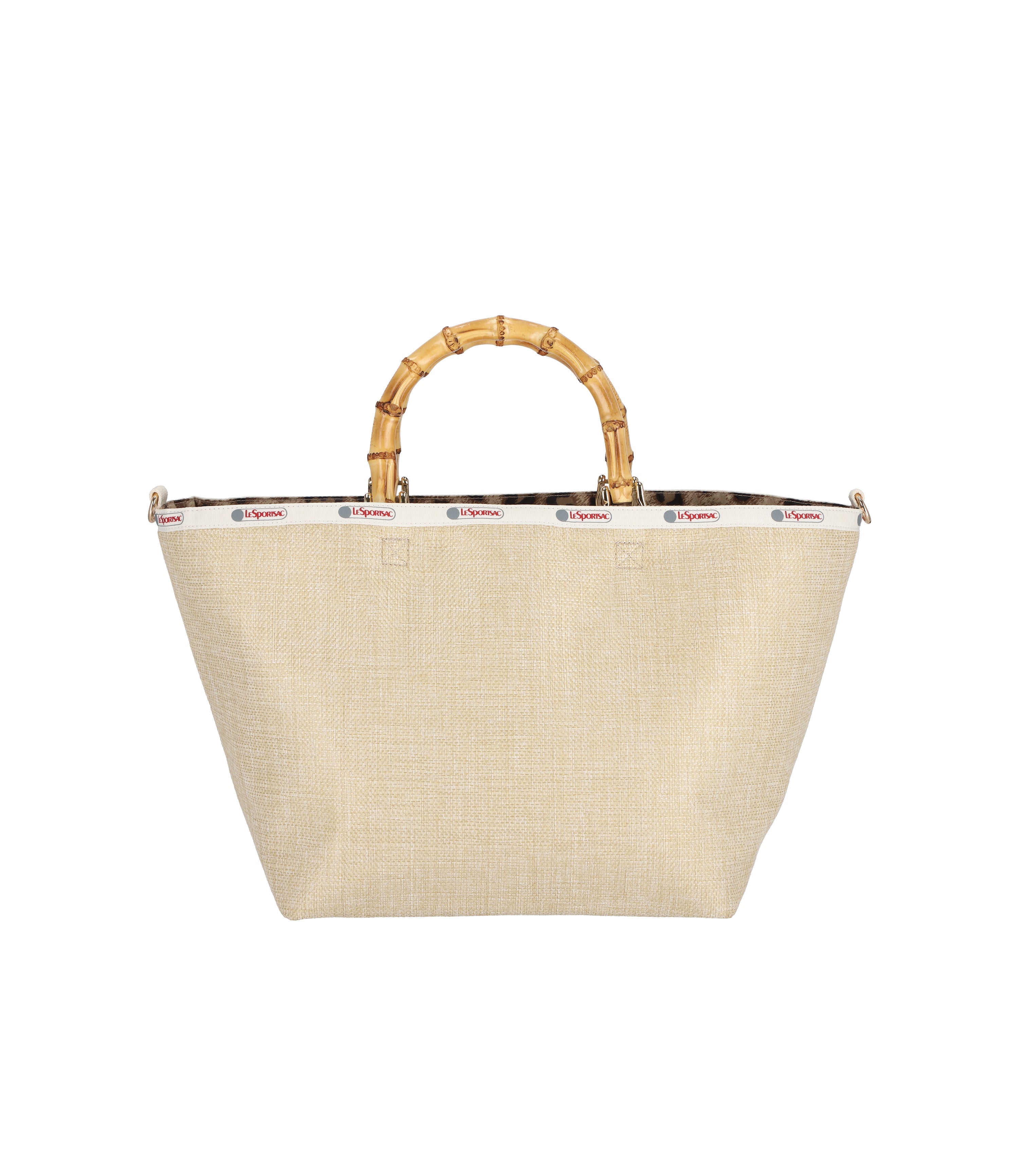 Medium Bamboo Tote With Strap - Ecru Moon Raffia – LeSportsac