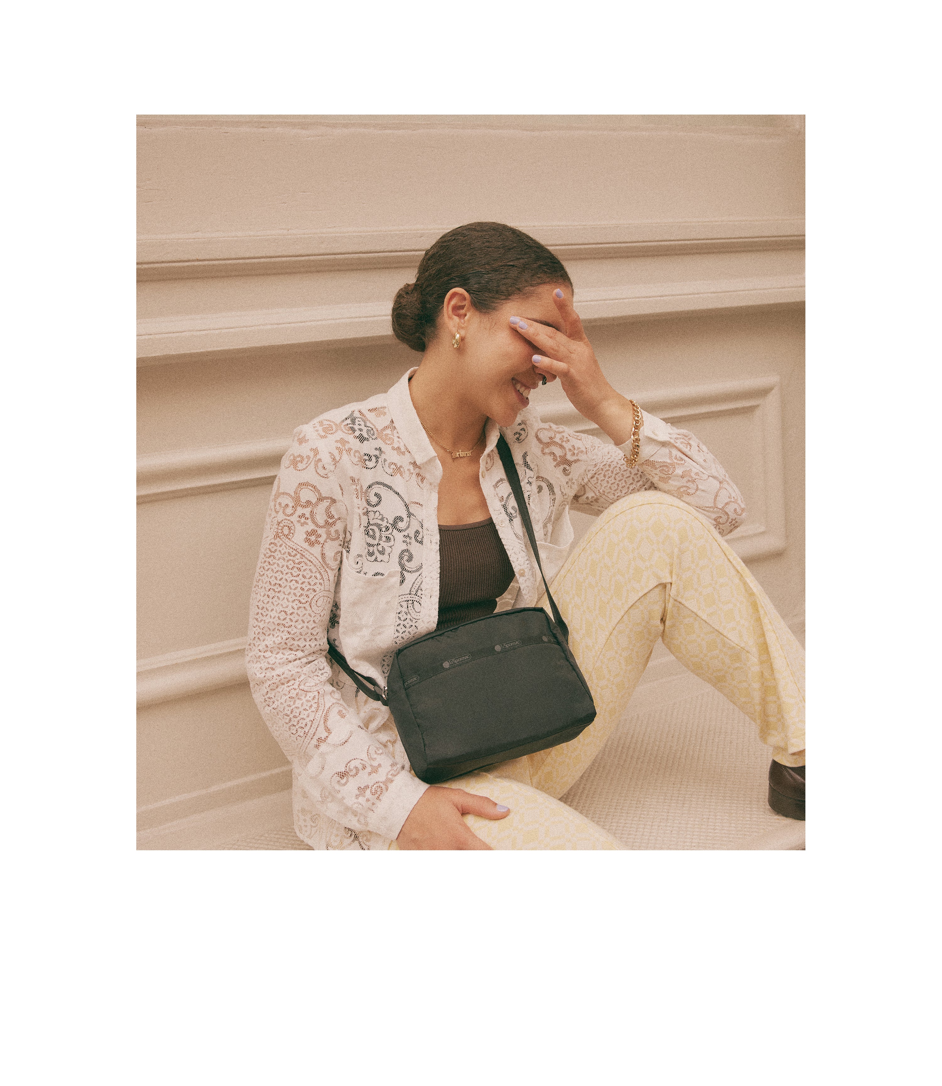 Black Daniella Crossbody Bag | Stylish & Durable Everyday Bag