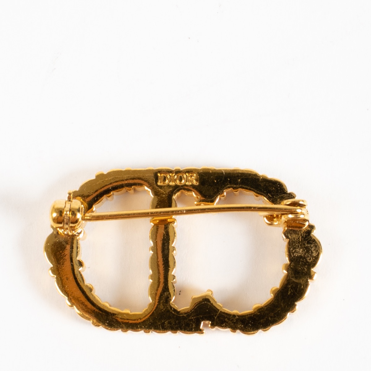 Christian Dior Gold Crystal Clair D Lune Brooch ○ Labellov ○ Buy