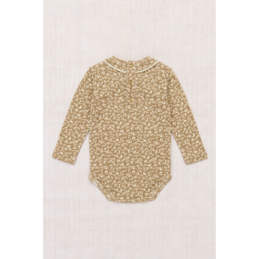 Misha and Puff Kelp Bunny Meadow Baby Long Sleeve Scout Onesie