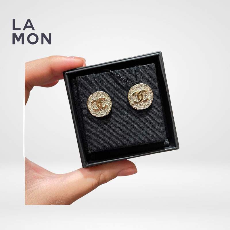 シャネル ピアス CHANEL EARRING AB7415 ココマーク メタル ストラス