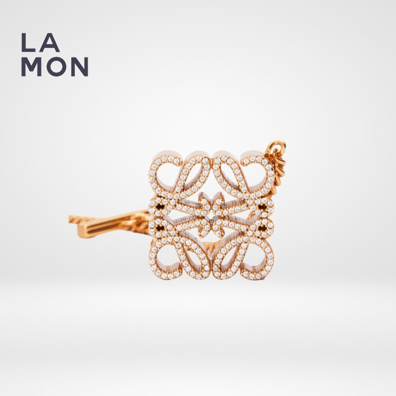 ロエベ ネックレス LOEWE Pave Anagram Necklace スターリングシルバー