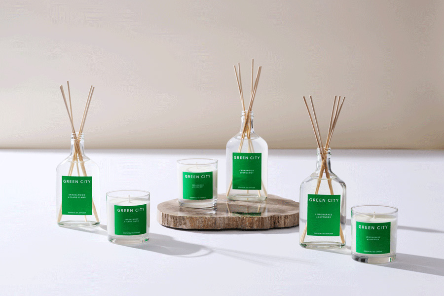 GREEN CITY ディフューザー レモングラス&ラベンダー * - フレグランス