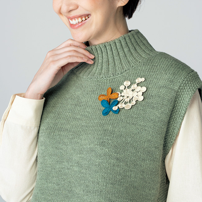 ga.la 刺しゅうブローチ／3点セット | ライトアップオンラインストア