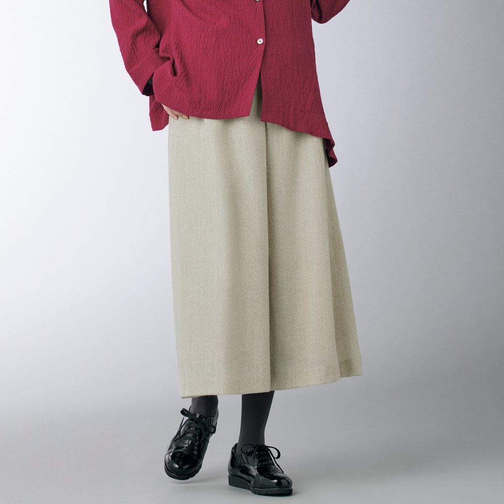 しのぶ ウールガーゼのガウチョパンツ | ライトアップオンラインストア