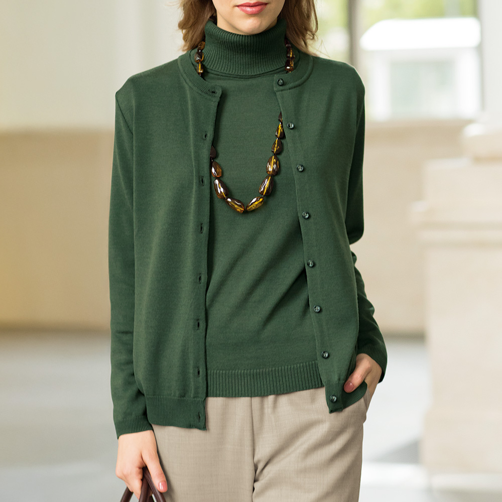 オルトマーレ ウォッシャブルウール・カーディガン | ライトアップ