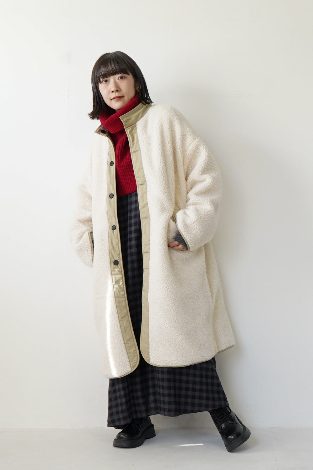 ボアリバーシブルライナーロングコート – LILA & CITTA ONLINE SHOP