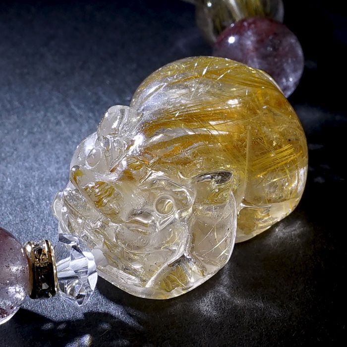 ゴールドルチル 仕事運 金紅石入り水晶 集中力 向上心 ヒーリング 浄化