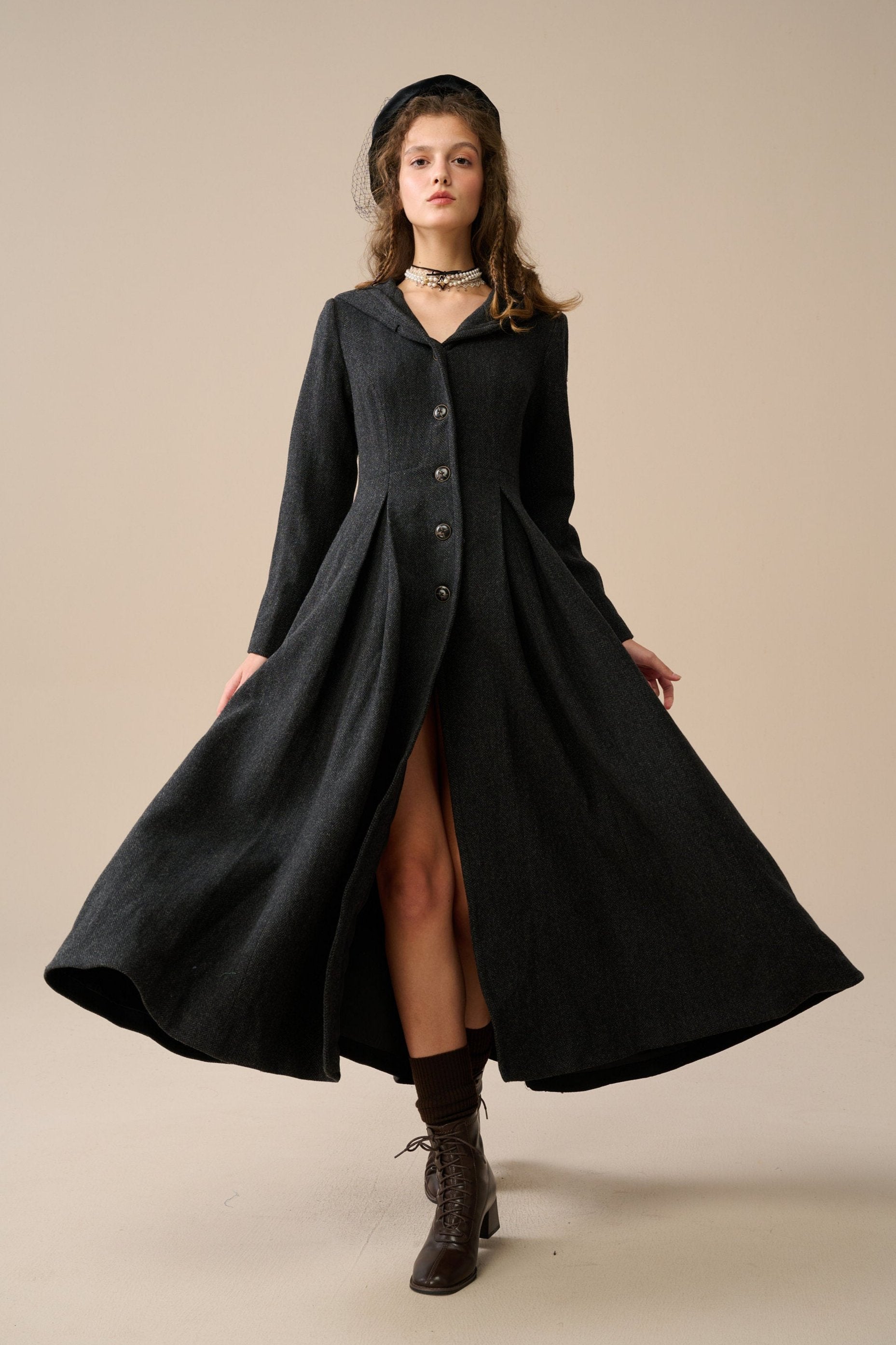 My Fair Lady 26 | Hooded Wool Coat – Linennaive