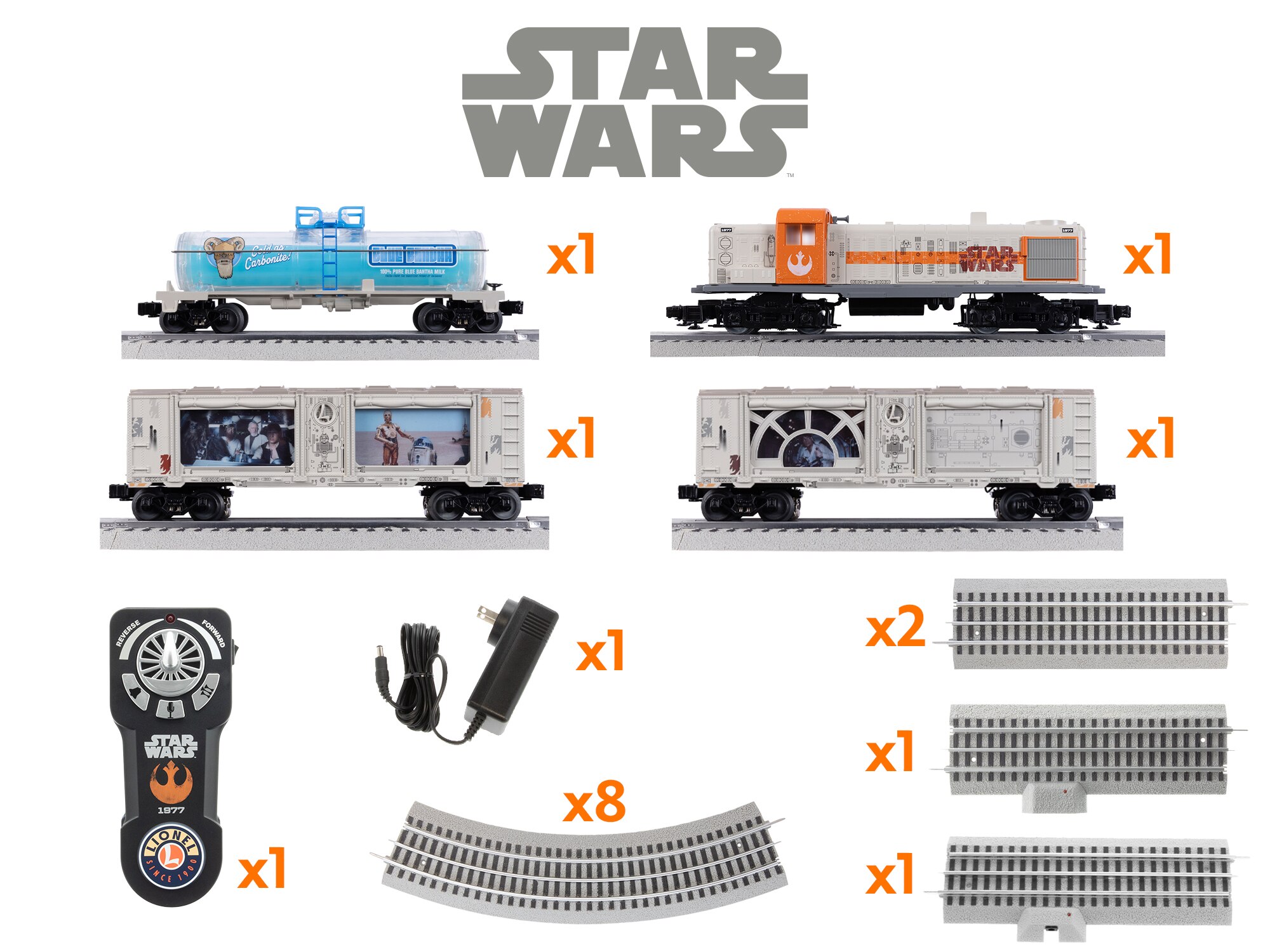 STAR WARS™ Rebel RS-3 LionChief Freight Set with Bluetooth 5.0