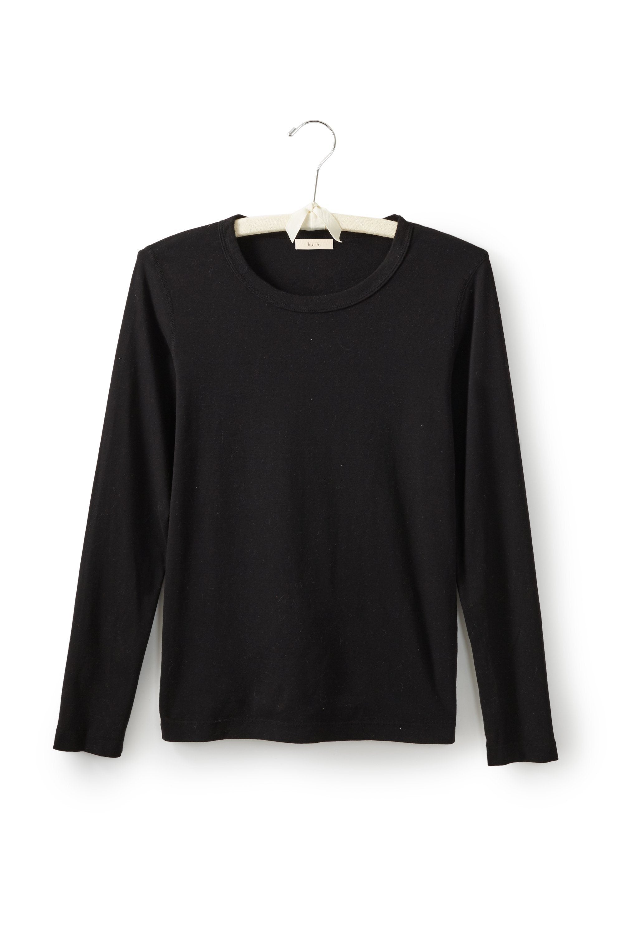 long sleeve scoop neck tee shirt | lisa b.