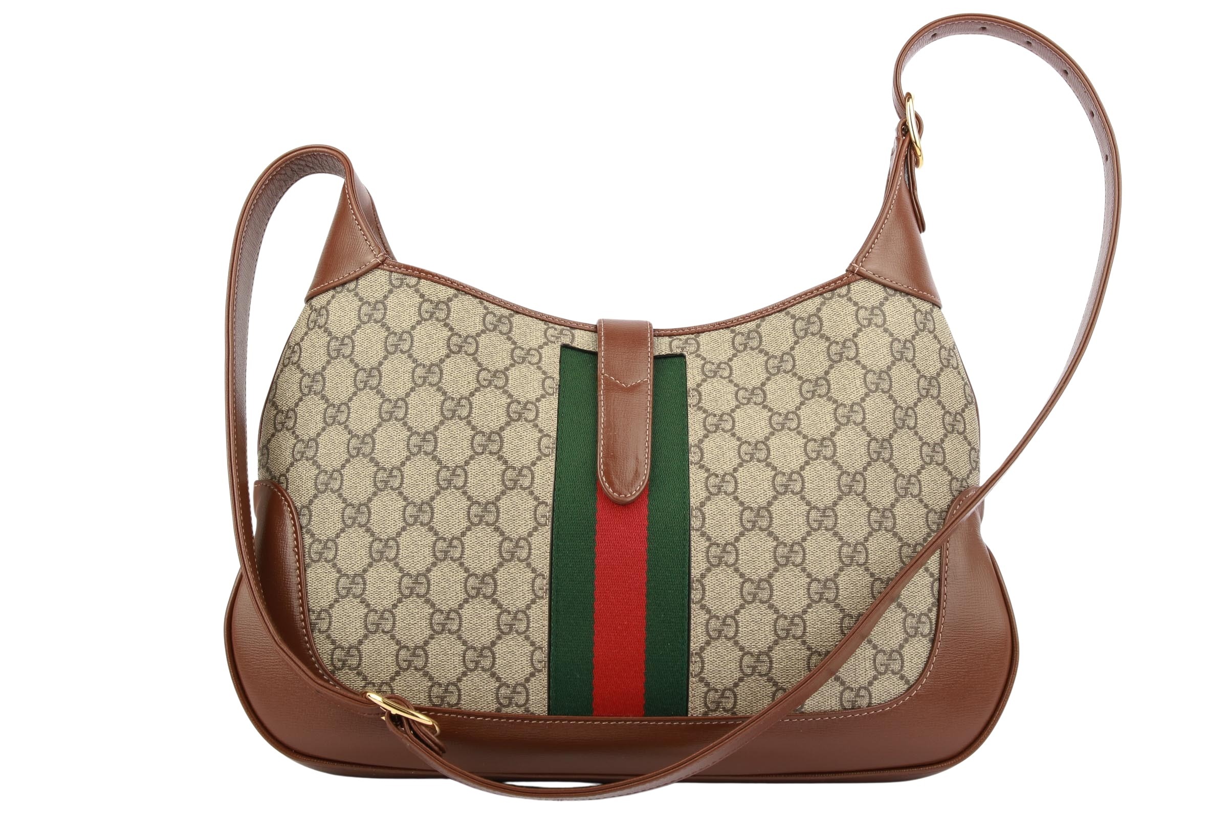 Gucci Jackie 1961 Medium Hobo Bag Guccissima Braun | Luxussachen.com