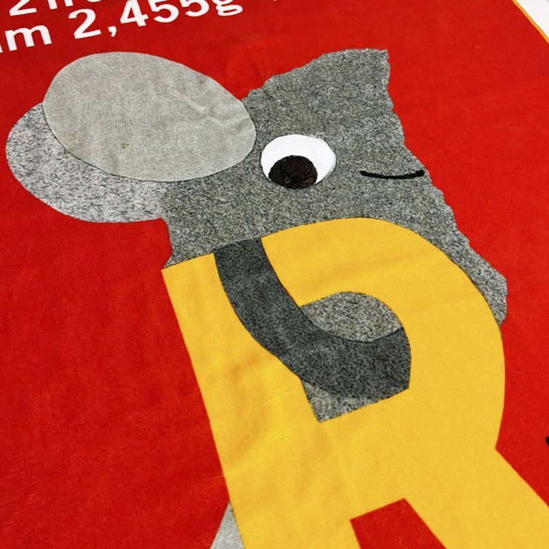 レオ・レオニ｜名入れバースタオル｜Mサイズ｜今治製｜ABC｜オレンジ