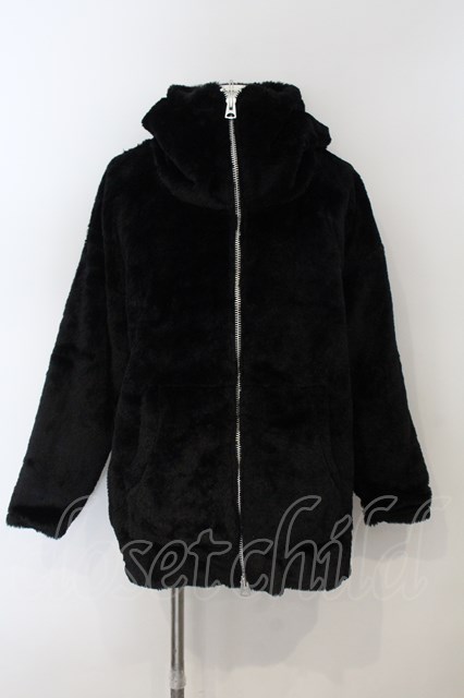 CIVARIZE / ボリュームファーブルゾンパーカー 44 ブラック O-25-01-09