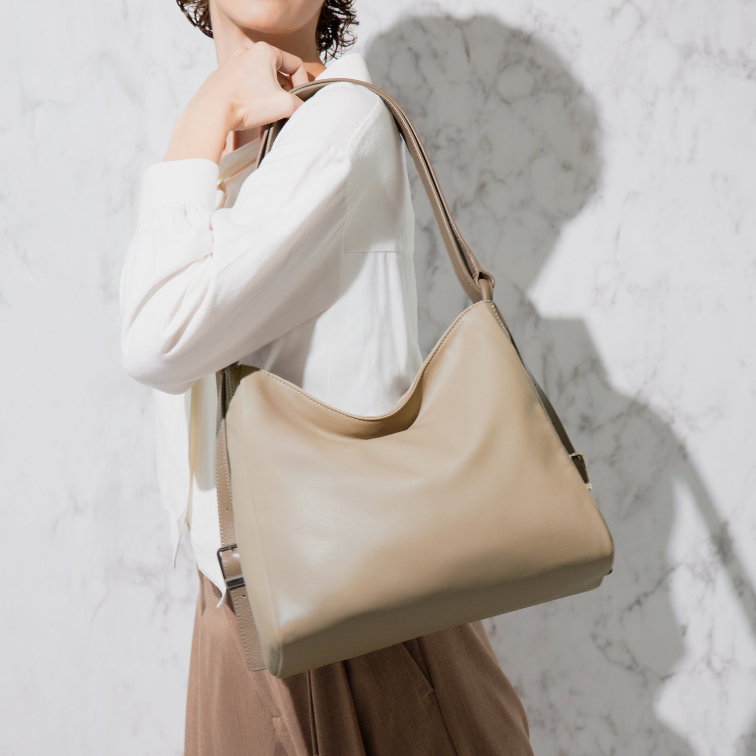 Yozora 2 Way Bag M (Nappa Milling) – マザーハウス 公式サイト