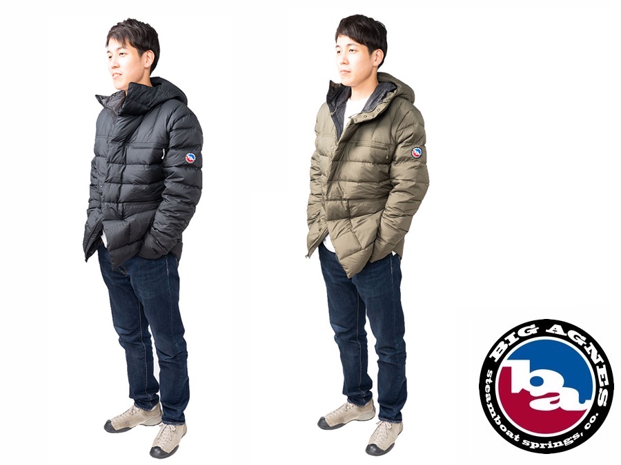 スノースポーツにも最適、撥水ダウン使用のBIG AGNESの限定ダウン