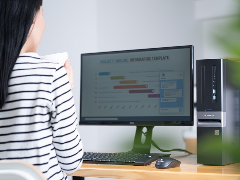 Windowsデスクトップ Mouse SL6 Ryzen5/16GB/SSD+HDD/Win11 mouse SL6