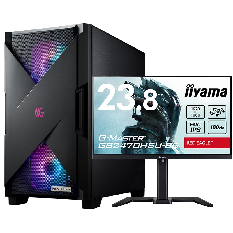 NEXTGEAR JG-A7G6T(ゲーミングモニター1枚セット)│デスクトップ