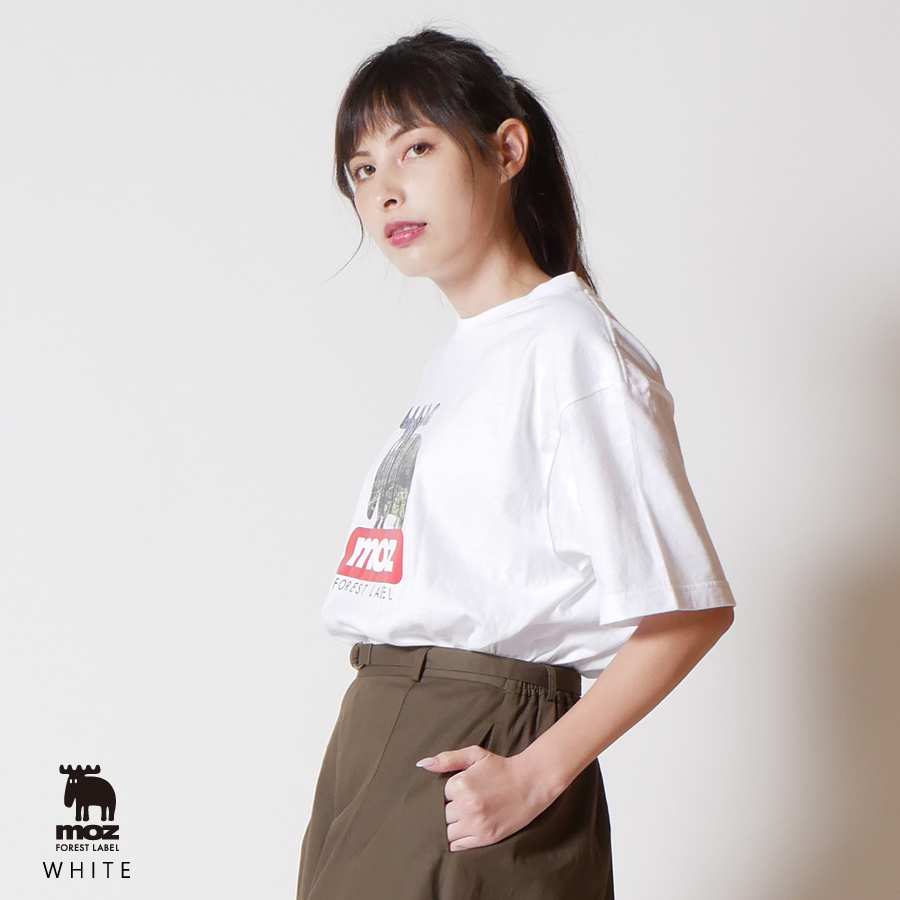 moz FOREST LABEL 針葉樹林柄TEE