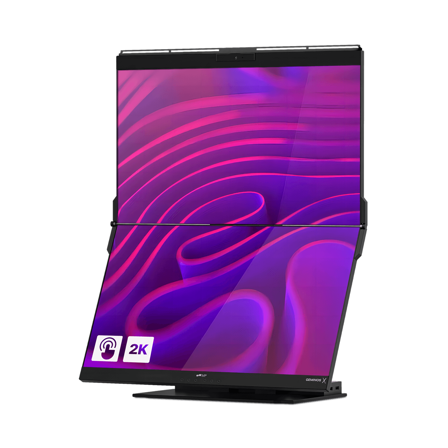 Geminos Series Touch Stacked Dual Screen Monitor for Laptop