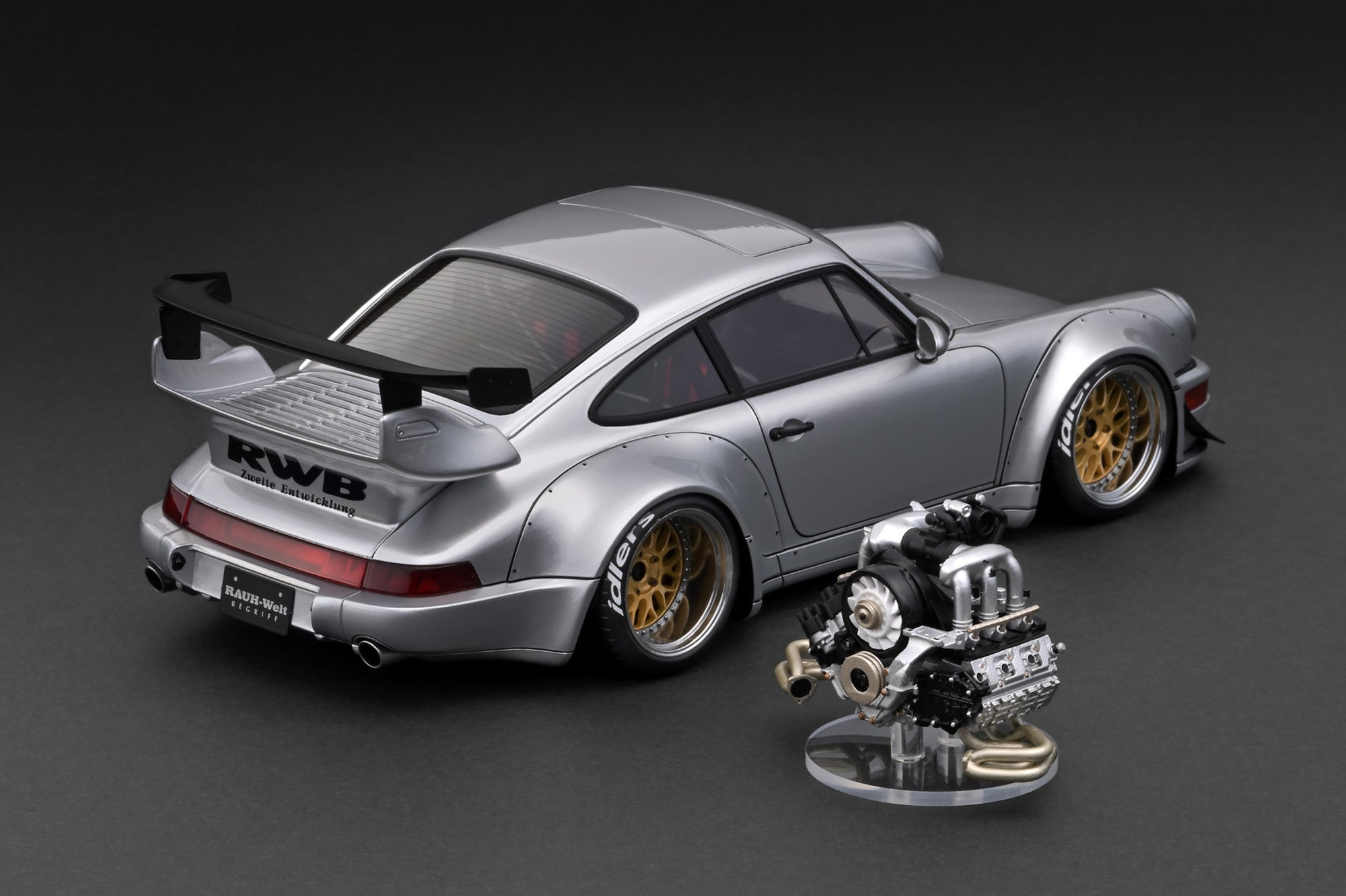 Ignition Model 1:18 Porsche 964 RWB in Silver with M64 Engine