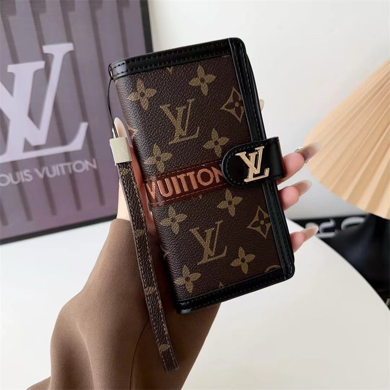 Louis Vuitton 手帳型iPhone14 ケース ブラウン Louis Vuitton 手帳型
